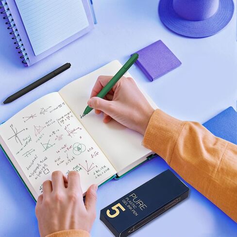 Colored Pens, 5Pcs Gel Pens 0.5mm Colored Ink Retractable Pens Fine Point Smooth Writing Quick-Dry Pens for Journaling and Note Taking, Ideal Gift for Kids (5 Pcs Morandi) in Saudi Arabia