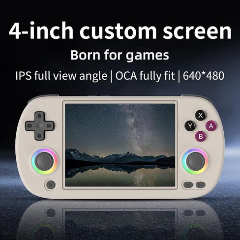 RG40XX H Retro Handheld Game Console with 4.0 Inch IPS Screen 64G TF Card, Portable Retro Game Console Support 5G WiFi Bluetooth HDMI Output (Black) in Saudi Arabia