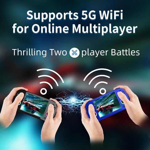 RG40XX H Retro Handheld Game Console with 4.0 Inch IPS Screen 64G TF Card, Portable Retro Game Console Support 5G WiFi Bluetooth HDMI Output (Black) in Saudi Arabia