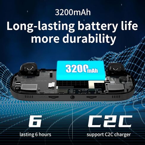 RG40XX H Retro Handheld Game Console with 4.0 Inch IPS Screen 64G TF Card, Portable Retro Game Console Support 5G WiFi Bluetooth HDMI Output (Black) in Saudi Arabia