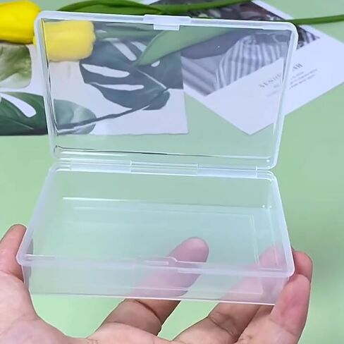 Farmer Mani 12 Pieces Rectangular Clear Plastic Storage Containers for Tiny Items and Other Craft Projects. (3.94 x 2.76 x 0.95 inch) in Kuwait