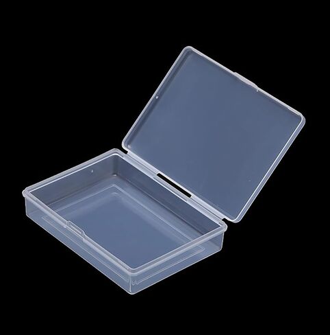 Farmer Mani 12 Pieces Rectangular Clear Plastic Storage Containers for Tiny Items and Other Craft Projects. (3.94 x 2.76 x 0.95 inch) in Kuwait