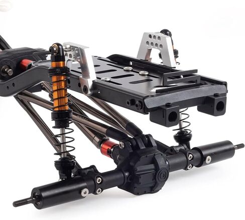 RC Chassis Frame 313mm Wheelbase Chassis Frame Set with 2 Speed Transmission Reversed Front Axles for 1/10 RC Crawler Axial SCX10 II 90046 EX86100 RC Crawler 1/10 Upgrades Accessories in Saudi Arabia