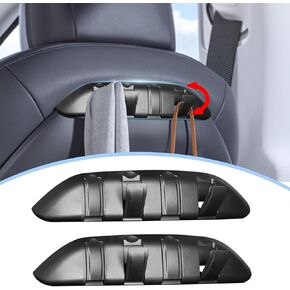 2 Pack Tesla Seat Hooks for Tesla Model Y Model 3 Accessories 2021-2024, Purse Hanger for Tesla Car, Tesla Seat Hooks Headrest Organizer Hooks Car Bag Hook Purses Hook Hange