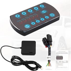 Throttle Response Controller, 10 Drive Modes Smart Electronic Racing Accelerator, Fit for Dodge Challenger Durango Charger Ram Jeep Wrangler JK Cherokee KK Grand Cherokee Liberty Chrysler 300