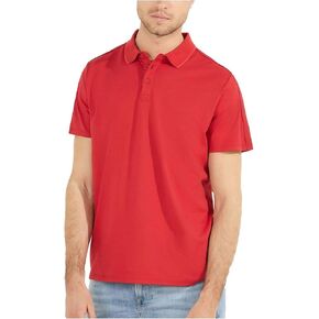 GUESS Men's Paul Logo Tape Pique Polo