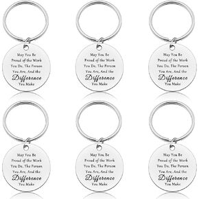6 Pcs Police Officer Gifts Keychain Police Appreciation Gifts Police Academy Graduation Gifts Police Gifts for Men Correctional Officer Gift Policeman Promotion Gift Policeman Thank You Gift Keychain