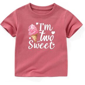 Two Sweet Birthday Outfit Girl 2nd Birthday Shirt Girl 2 Year Old Birthday t Shirt