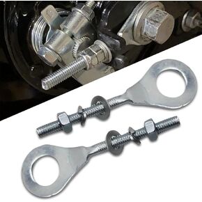 2 PCS Car Chain Tensioner, 3.38" x 1.1" 0.59" Diameter Iron Chain Adjuster, Repair Replacement Accessories, Compatible with Mini Bike Coleman Honda TrailMaster Massimo Hensim Falcon (Silver)