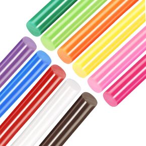 uxcell 11pcs Hot Glue Sticks for Glue Gun 7/16-inch x 10-inch Mini Hot Melt Adhesive Glue Stick Colorful
