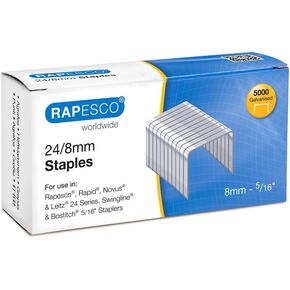 Rapesco Staples, 24/8 mm [Box of 5,000]
