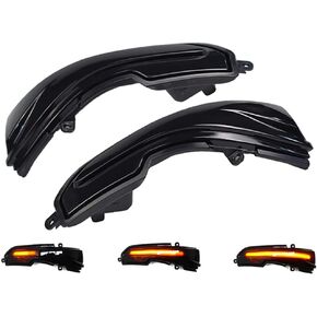 LED Dynamic Turn Signal Light Side Mirror Blinker Sequential Lamp For Infiniti Q30 Q50 Q60 Q70 QX30 QX50 QX60 QX70 (Blue-Yellow)