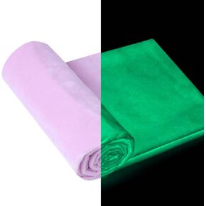 Craftido Glow in The Dark Fabric, 10Pcs (5Colors) Luminous Soft Velvet Fat Quarters Fabric Bundles 18" x 21" for Quilting, Sewing Project, Patchwork, DIY Crafts, Holiday Decorations - Assorted Colors