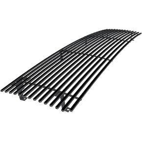APS Compatible with Ford Bronco F-150 F-250 F-350 1987-1991 Main Upper Stainless Steel Black Billet Grille Grill Insert F85009H