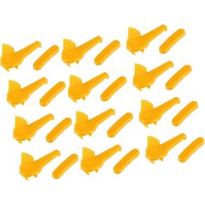12 Set Tire Changer Plastic Insert Tire Demount Head Tire Machine Guard Wheel Side Protector for Mount Demount Duck Head Tyre Repair 2.36"x0.81"x0.63" Auto Replacement Parts