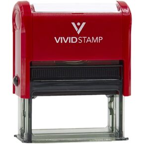 Basic Final Sale Self-Inking Office Rubber Stamp (Red) - Medium