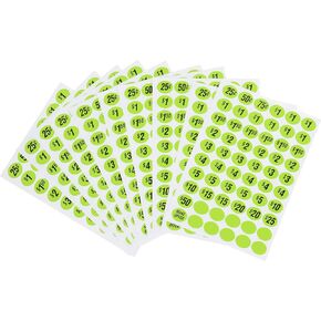 Hillman 848617 Pre-Priced Garage Sale Labels, Green
