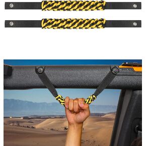 Savadicar 2 x Roll Bar Grab Handles, Circular Weave Grip Handle Compatible with 2021-2023 Ford Bronco SUV (Not Fits Bronco Sport), Interior Accessories, ArmyGreen, 2PCs