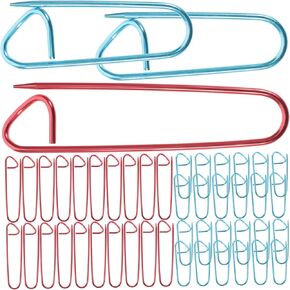 50pcs Colored Aluminum Pins Crochet Hook Holder Handmade Stitch Markers Knitting Stitch Holder Safety Markers Cable Needles for Knitting Sewing Pin Yarn Holder Sewing Kit Aldult