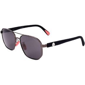 Moncler Flaperon Sunglasses ML0242H 08A Gunmetal/Black 56mm