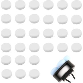 30Pcs Car Air Vent Clip Replacement Pads Unscented Essential Oil Perfumes Refill Pads for Car Air Freshener Clips Car Diffuser 17mm White Refill Replacement Pads for Custom Fragrance