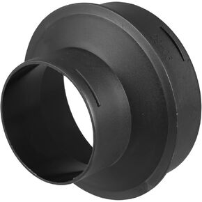 X AUTOHAUX 60mm to 90mm Car Air Ducting Connector Straight Air Heater Duct Joiner Connector Pipe Black