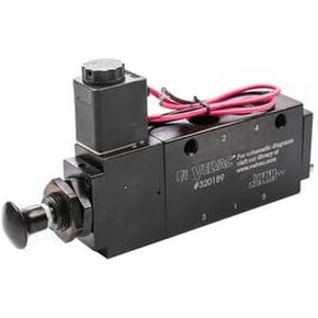 Velvac 4 Way Valve,Sol/Sprg Ret/Man Overide - 320189