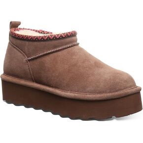 BEARPAW Women's Retro Super Shorty Deco | Women's Ankle Boot | Women's Slip On Boot | Comfortable Winter Boot | Multiple Colors & Sizes