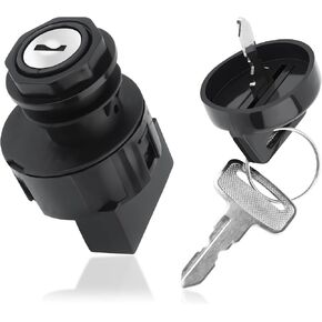 Ignition Switch with Key,6 Pins Automotive Replacement Ignition Lock Cylinders OEM#4011002, 4012165,Ignition Switch Lock Cylinder Compatible with Polaris RZR Ranger Sportsman