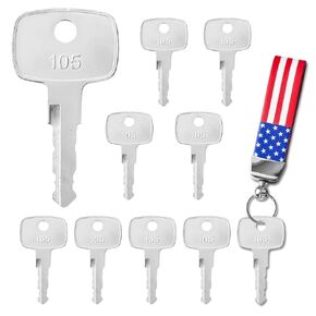 10PCS Equipment Keys CH510, Fit Some Truck Boxes and toolboxes from Delta, Brute Boxes, Better Built, DeeZee, Lund, Tractor Supply, Craftsman, Owens Products, UWS, Northern Tool