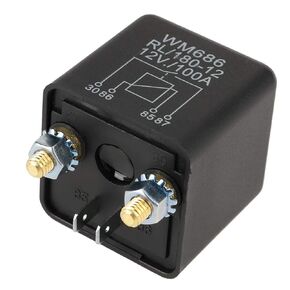 Relay Contactor， Car Relay DC 12V 100A Heavy Duty Car Starter Relay for Automotive Car Truck Van Motor Boat Car Split On/Off Switch Relay, 4 Pin WM686/180