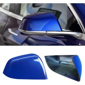 Jaronx Compatible with Tesla Model 3 Side Mirror Cover Replacement 2017 2018 2019 2020 2021 2022 2023 2024, Driver Side Rear View Mirror Cover, Door Mirror Cover Caps for Model 3 Accessories(Black)