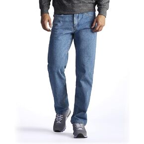 Lee Men's Regular Fit Straight Leg Jean, Light Stone, 31W x 30L