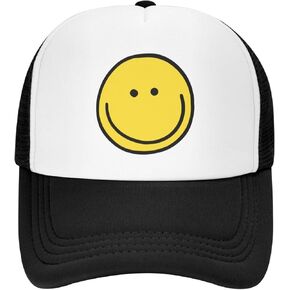 Smiley Face Baseball Cap Trucker Hat for Men Women