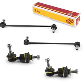 Metrix Premium Chassis Parts - 4 PC Front & Rear Sway Bar Stabilizer End Link Kit Fits 10-13 Mazda 3, 10-13 3 Sport, 07-13 Volvo C30, 06-13 C70, 05-11 S40, 05-11 V50, K750554, K80867, Made in Europe