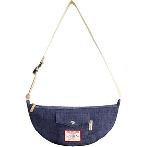 True Religion Women's Shoulder Bag Purse, Washed Denim Medium Hobo Handbag with Adjustable Strap