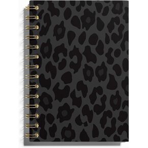 Cheetah Print Notebook - Leopard Notebook, Leopard Print Gifts for Women Journal, Preppy Notebook, Leopard Gifts for Women, Spiral Notebook, 5.5x8.3 Inches