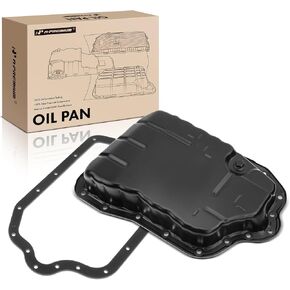 A-Premium Transmission Oil Pan with Drain Plug & Gasket Compatible with Toyota Camry 2010-2016, Highlander 2010-2013, Sienna 2011-2013