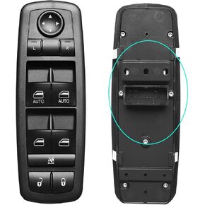 Master Power Window Control Switch for 2011-2020 Chrysler 300, 2015-2017 Chrysler 200, 2011-2019 Dodge Charger, 2016-2022 Ram 1500, 2016-2018 Ram 2500 3500 4500 5500 68139805AB 68139805AA 56046823AC