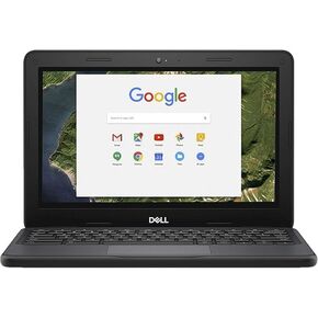 Dell Chromebook 11 5190 Intel Celeron N3350 X2 1.1GHz 4GB 16GB 11.6in, Black (Renewed)