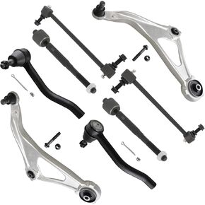 SCITOO 8pcs Front Suspension Kit Lower Control Arm And Ball Joints Outer Inner Tie Rod Ends Sway Bar Links Fit For 2015-2018 For Nissan Altima 2016-2019 For Nissan Maxima