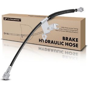 A-Premium Front Driver Brake Hydraulic Hose Compatible with Select Cadillac, Buick, Oldsmobile and Pontiac Models - Allante, DeVille, Eldorado, Seville, LeSabre, Riviera, Park Avenue, Bonneville