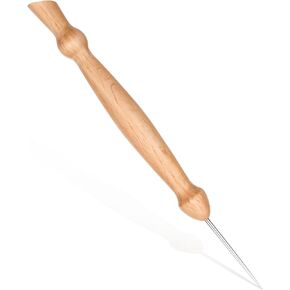 Stiletto Pressing Tool, Sewing Stiletto Tool, Stiletto Pressing Awl Tool for Getting Seams to Lay Correctly Cloth Pouch Hole DIY Handmade Maker Tool