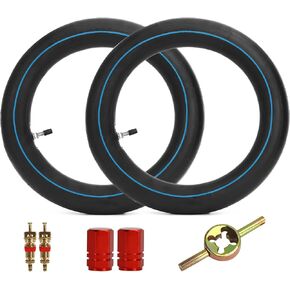 2.50/2.75-10" Inner Tube with Straight Valve Stem for SDG107 MX500 MX650 Crf50 Xr50 PW50 MVX70 DRZ70 JR50 SX500 Tao Tao QG-210 QG-213A 50cc 70cc 110cc 125cc Heavy Duty Mini Dirt Bike 2PCS