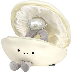 Drawelry Ring Box Plush Pillow Box Princess Diamond Ring Shell Case Throw Pillows Funny Soft Stuffed Dolls Sofa Bed Car Decor Pillow for Women Girls Wedding Valentine's Day Christmas Birthday Gifts