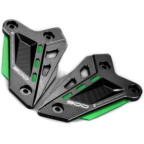 لـ Kawasaki Z 900 2018-2023 Z 900SE 2022-2023 دراجة نارية CNC مسند القدمين دواسة حامي القدم ربط كعب لوحات غطاء حماية z 900 z 900 se الملحقات (أسود بالكامل)
