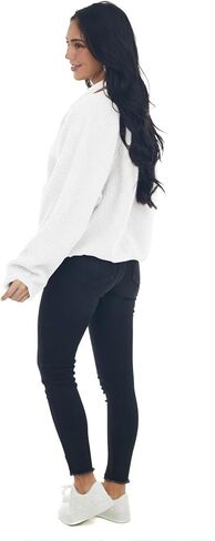 Ladmous Women's ColorBlock Fleece Jackets With Pockets Pullover in Saudi Arabia