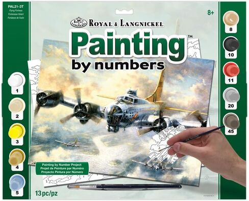 Royal & Langnickel Painting by Numbers Adult Large Art Activity Kit, Flying Fortress in Saudi Arabia