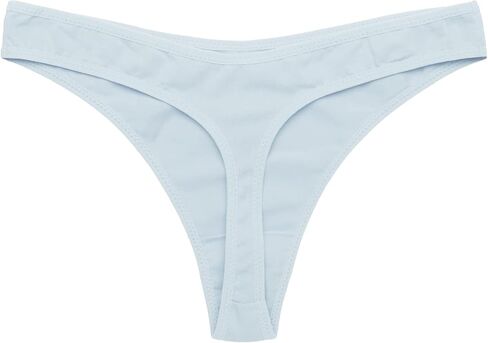 Ekouaer Womens Thongs Invisible Panties No Show Seamless Low Waist Breathable G-String Cotton Thongs 6 Pack in Kuwait
