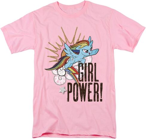 Popfunk Classic My Little Pony Rainbowdash Girl Power T Shirt & Stickers in Saudi Arabia